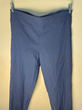 Rafaella Women's Comfort Stretch Pull-On Pants, Navy Blue Size L